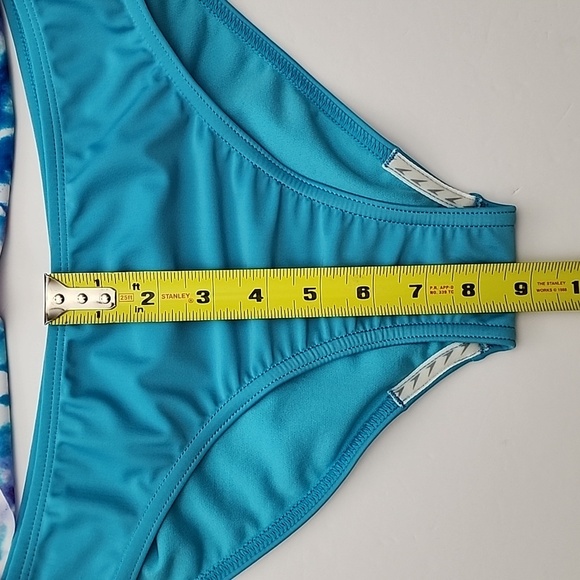 Speedo Girls 2-Piece Tankini Swimsuit Blue Purple Size 16 - Picture 8 of 10